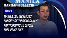 Manila LGU increases subsidy of 'libreng sakay' participants to offset fuel price hike