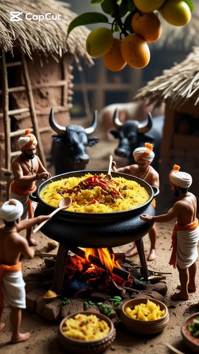 Cozy Indian Village Cookout 🌿🍛  Biryani Under the Mango Tree