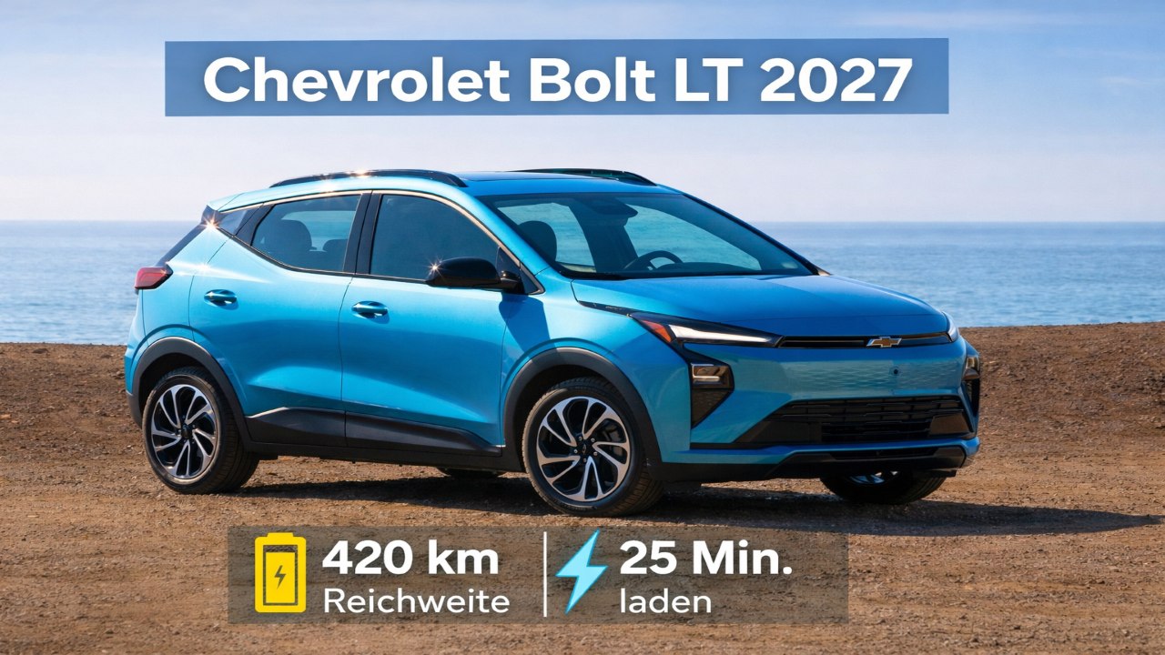 2027 Chevrolet Bolt LT: Mehr Reichweite & schnelleres Laden