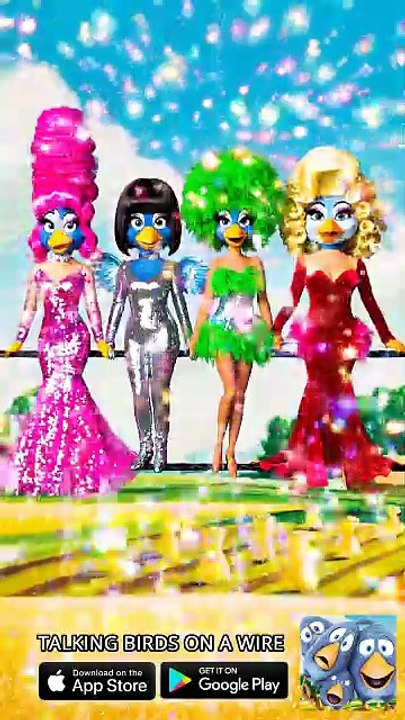 The most fabulous bird glow up EVER! ✨💅 Talking Birds On A Wire Game