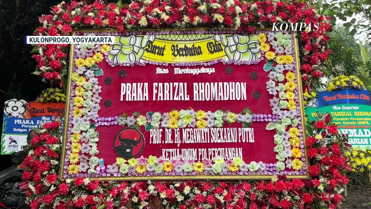 Prajurit TNI Gugur di Lebanon, Rumah Duka Dipenuhi Karangan Bunga | KOMPAS SIANG