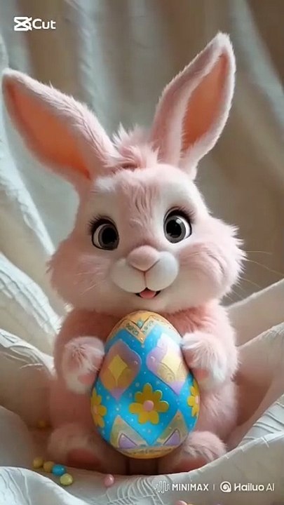 A Bunny 🐰🥚  Special Egg & So Cute! 😊