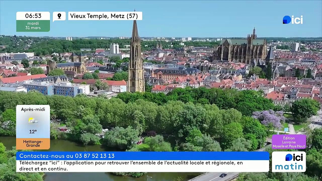 31/03/2026 -  ici matin par Ici Lorraine (Moselle et Pays Haut) en vidéo