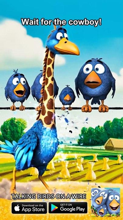 The most unexpected ride ever! 🦒🌵 Talking Birds On A Wire Game