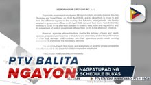 Malakanyang, nagpatupad ng half-day work schedule bukas
