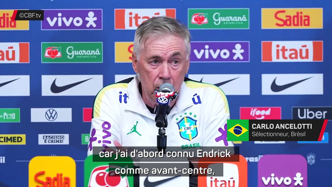 Ancelotti : "Endrick, le futur de la sélection nationale"