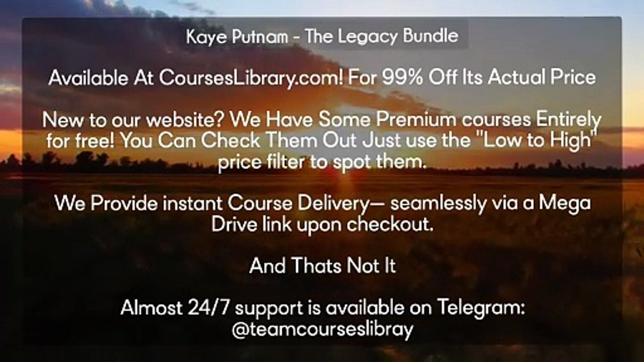 (Courseslibrary.com)Kaye Putnam - The Legacy Bundle