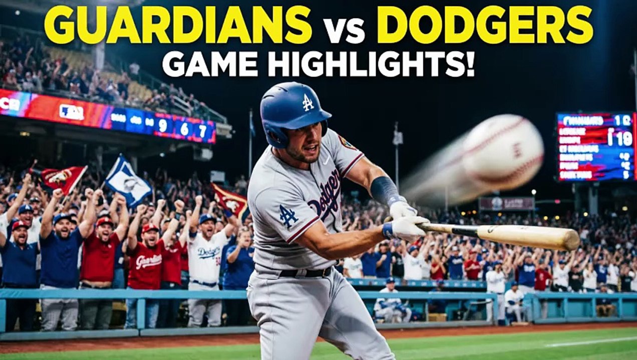 Cleveland Guardians vs Los Angeles Dodgers ⚾ | MLB Game Highlights & Best Moments