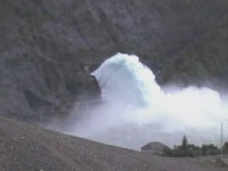Barrage Serre Poncon Ouverture des vannes