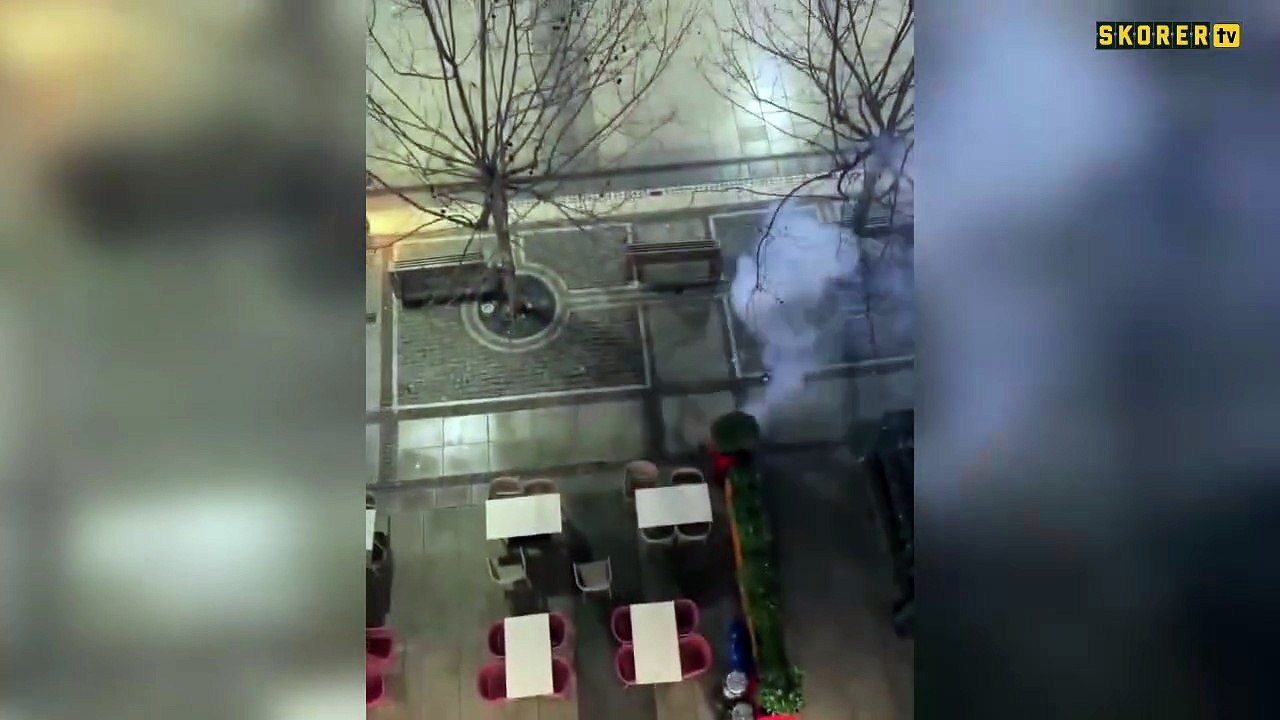 Kosova'da A Milli Takım'ın kaldığı otele gece vakti havai fişekli saldırı!