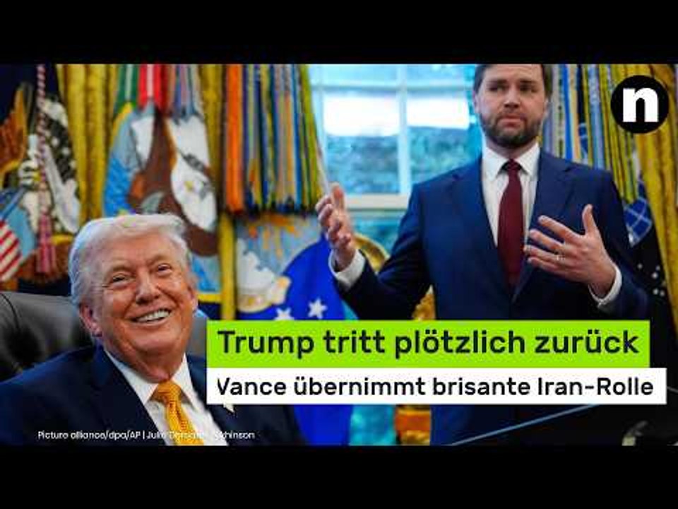 Donald Trump: US-Präsident tritt plötzlich zurück - Vance übernimmt brisante Iran-Rolle