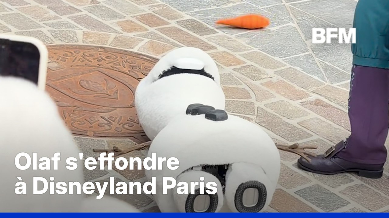 Le robot de Olaf, de "La Reine des neiges", s'éteint en pleine performance à Disneyland Paris