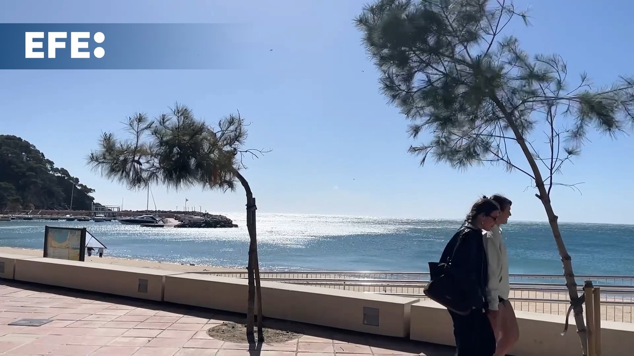 Alerta por viento en la costa de Girona
