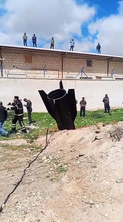 سقوط شظايا صاروخ في الظليل