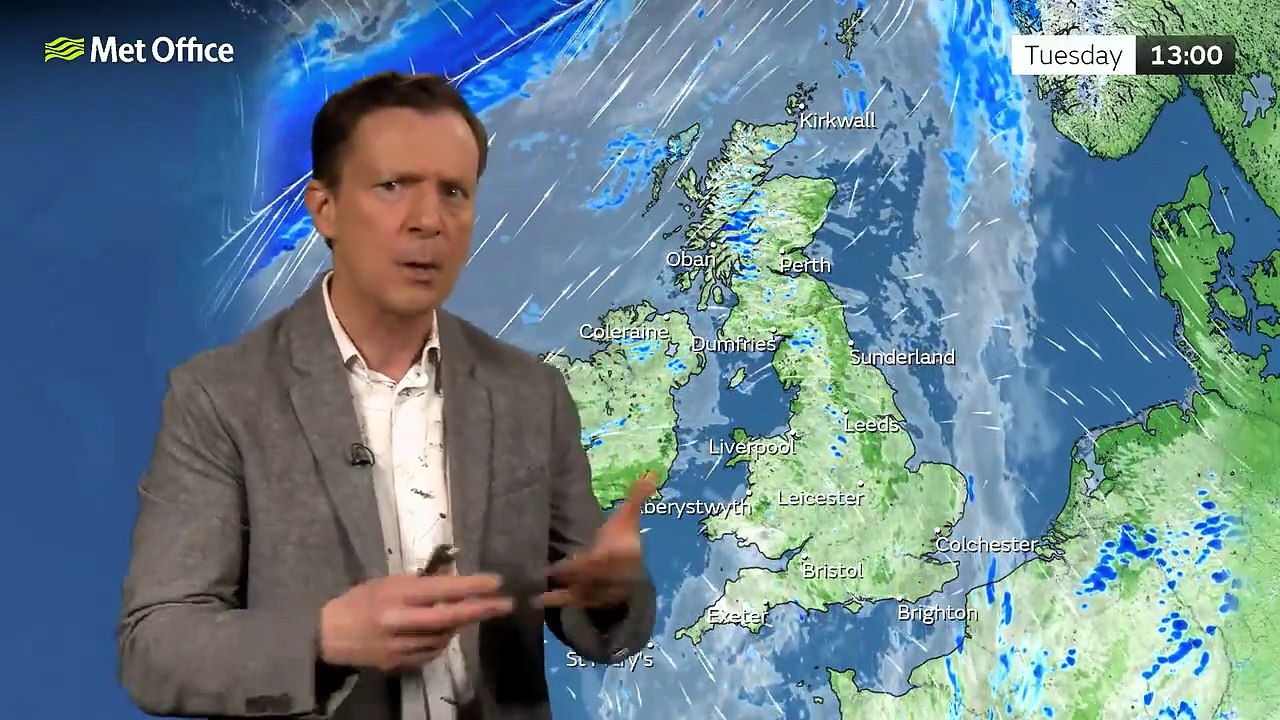 Met Office Tuesday Afternoon Weather Forecast 31/03/2026