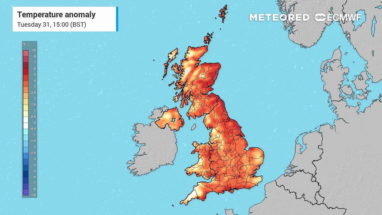 Colder air pushes southwards later in the week
