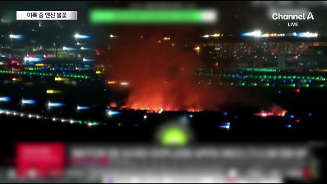 이륙 중 엔진에 불…공포의 긴급회항