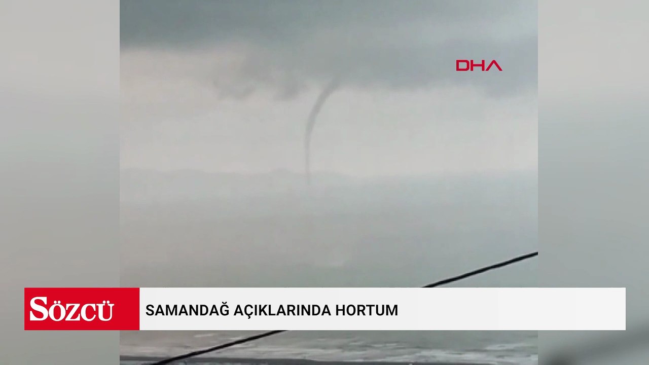 Samandağ açıklarında hortum