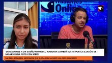De Misiones a un sueño mundial: Nahiara cambió sus 15 por la ilusión de sacarse una foto con Messi