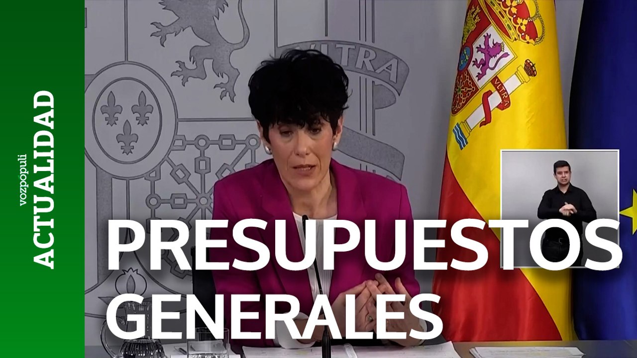 Elma Saiz: "El Gobierno va a presentar los Presupuestos, debe presentarlos y los vamos a hacer"