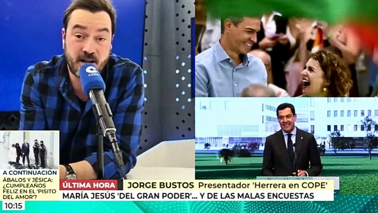 Jorge Bustos se chotea de la extrema izquierda y de Chiqui Montero, y desvela por qué Sánchez coloca a sus ministros como candidatos