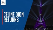 Eiffel Tower lights up in Paris for Celine Dion's return to the stage