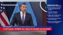 Pete Hegseth : «Les missiles iraniens peuvent frapper nos alliés»