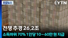전쟁 추경 26.2조...소득하위 70% 1인당 10∼60만 원 지급 / YTN
