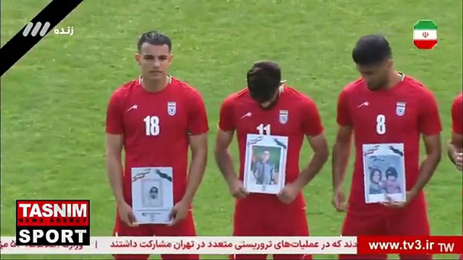 La reivindicación de Irán: muestran imágenes de víctimas de la guerra durante el himno