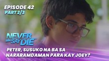 Never Say Die: Peter, susuko na ba sa nararamdaman para kay Joey? (Episode 42 - Part 2/3)