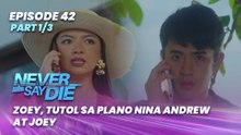 Never Say Die: Zoey, tutol sa plano nina Andrew at Joey (Episode 42 - Part 1/3)