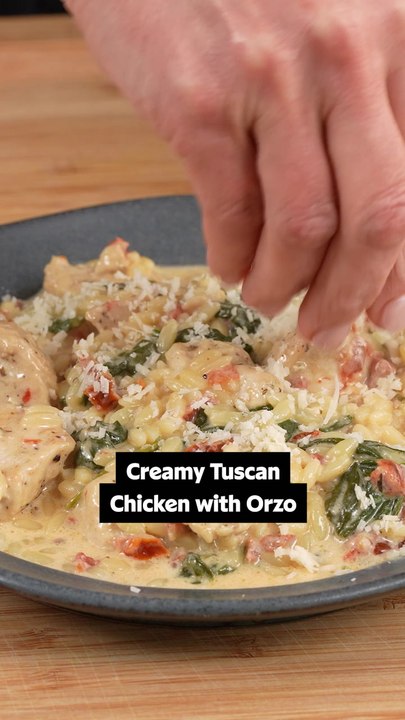 How to Make Creamy Tuscan Chicken with Orzo