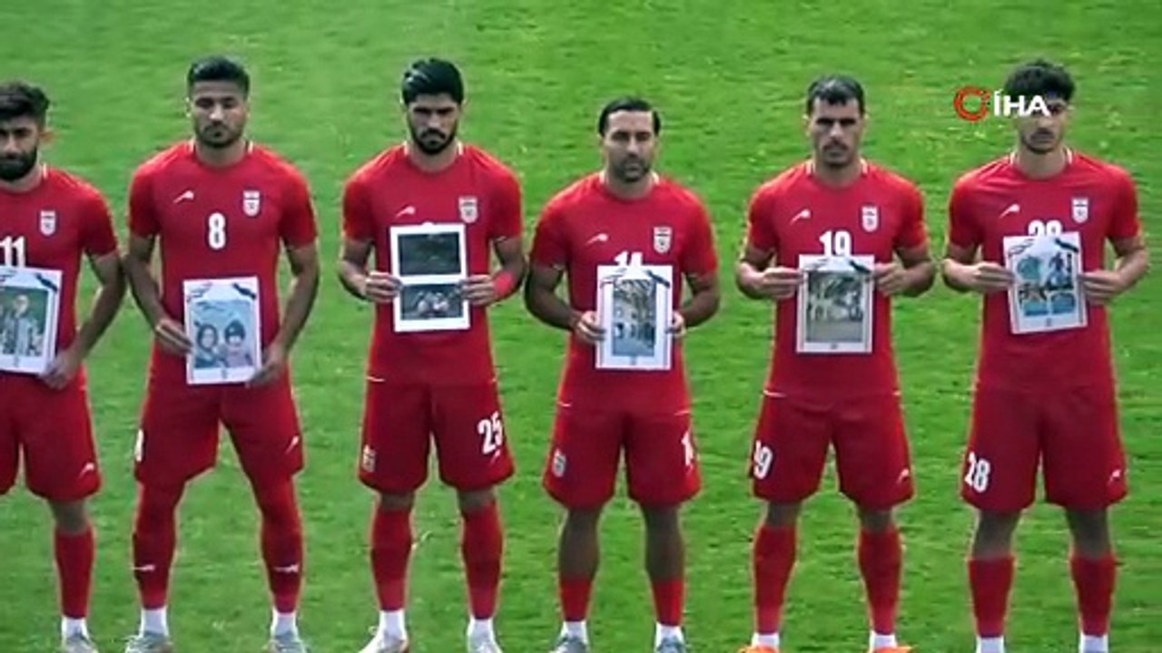 İran A Milli Futbol takımı, Kosta Rika maçına savaşta hayatını kaybeden çocukların fotoğrafıyla çıktı | Ajansspor | IHA
