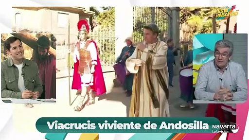 Todo listo para el Viacrucis viviente de Andosilla
