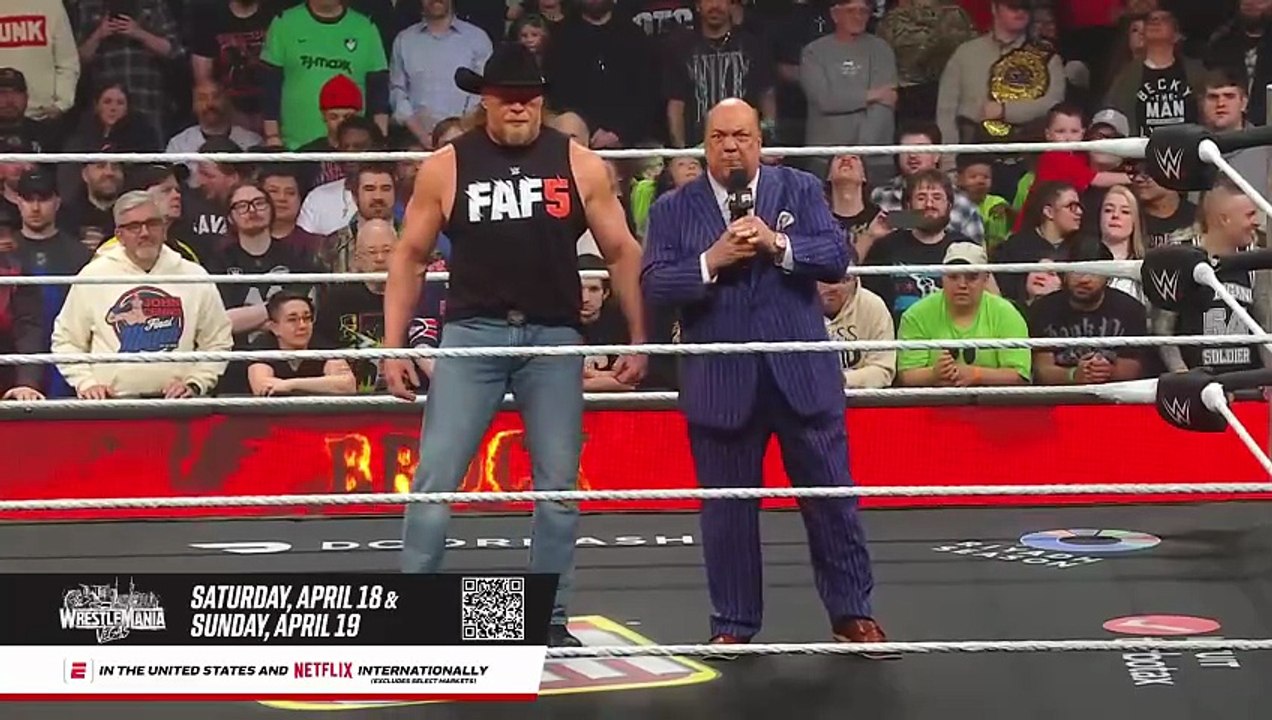 Oba Femi again LEVELS Brock Lesnar Raw highlights, March 23, 2026