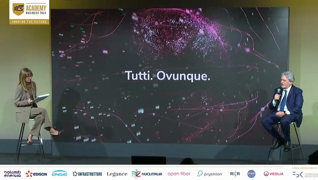 Giuseppe Gola (Open Fiber), Francesca Gambarini (Corriere della Sera)