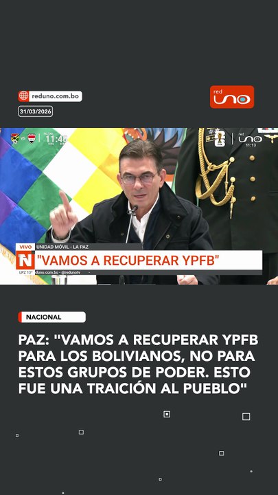 El presidente Rodrigo Paz habla sobre el manejo de YPFB, asegurando que se debe recuperar para el pueblo boliviano. Según afirmó, las decisiones tomadas representan una traición que ha beneficiado a grupos de poder por encima de la ciudadanía.