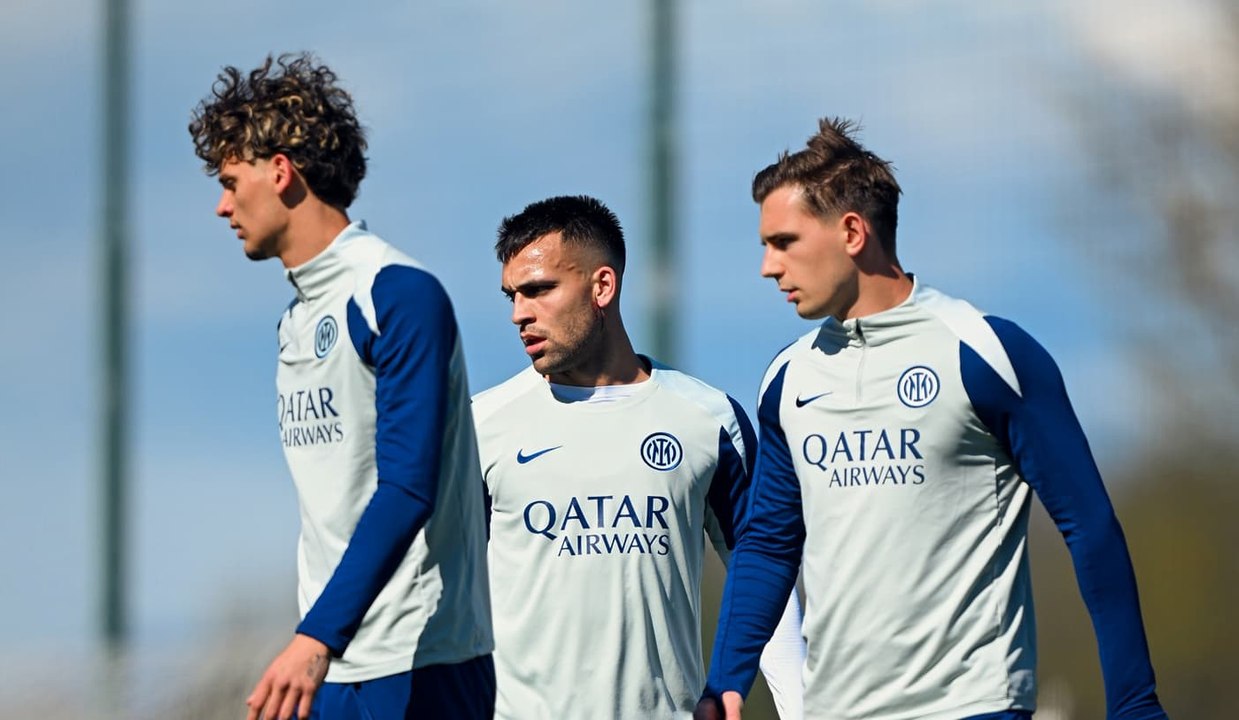 VIDEO / Inter, le immagini dell'allenamento: Lautaro parzialmente in gruppo