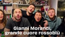 Gianni Morandi, grande cuore rossoblù