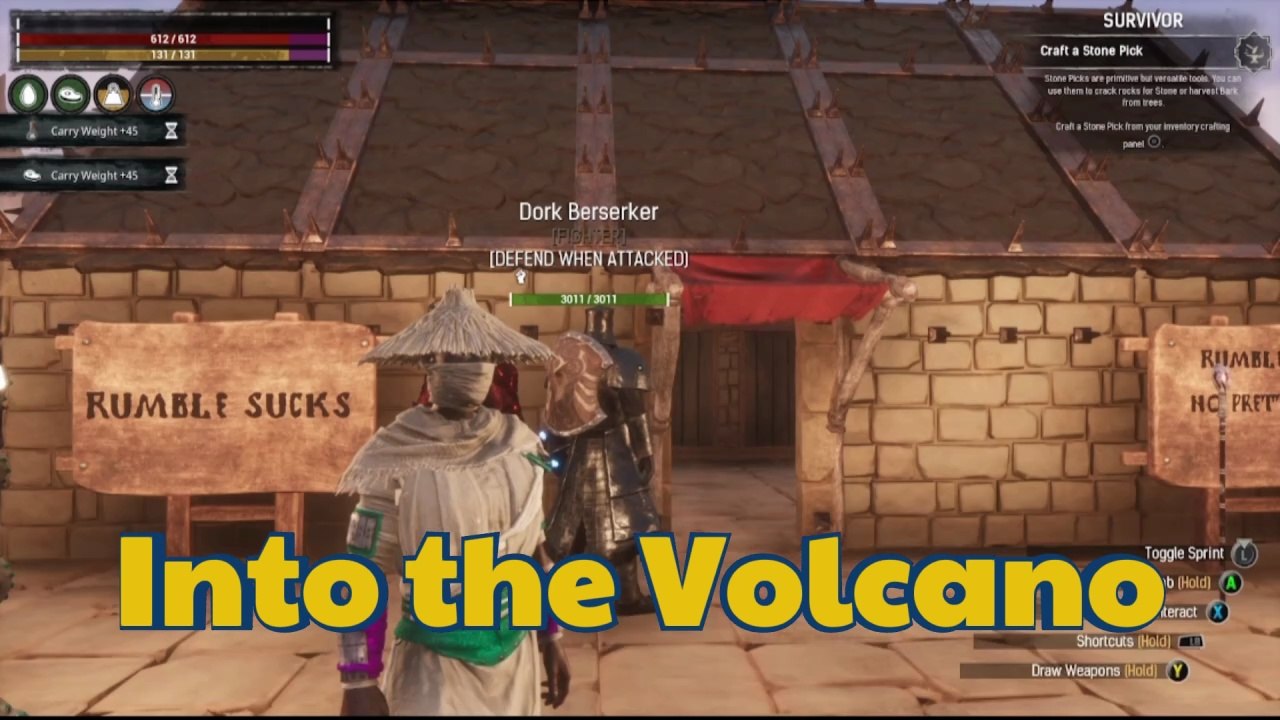 Conan Exiles into the Volcano and rumble sucks uncensored