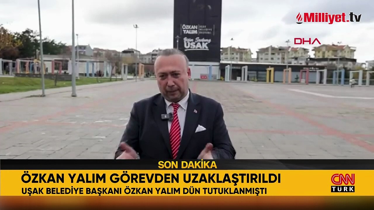Uşak Belediye Başkanı Özkan Yalım, görevden uzaklaştırıldı