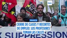 Los profesores franceses se declaran en huelga por los recortes de empleo y el cierre de clases