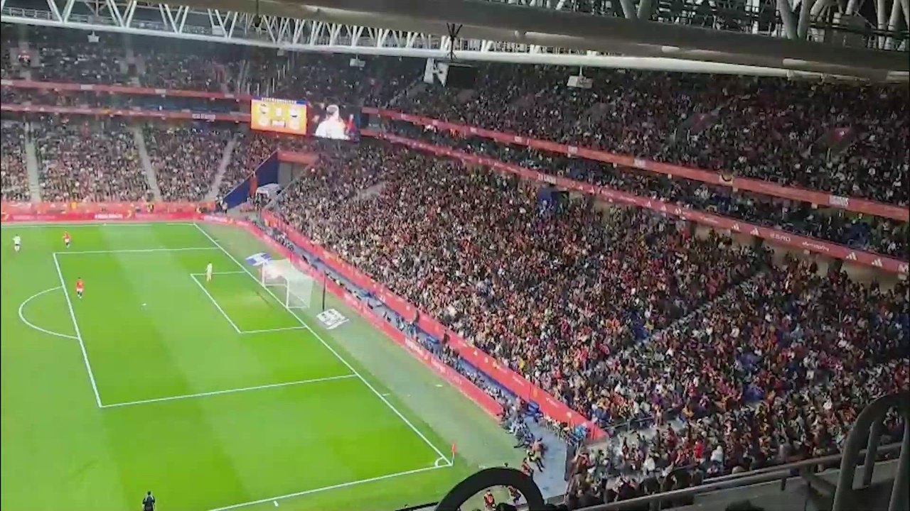 Cánticos racistas de aficionados durante el amistoso de España vs Egipto