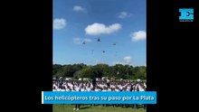 El paso de helicópteros por el cielo de La Plata generó revuelo en los vecinos