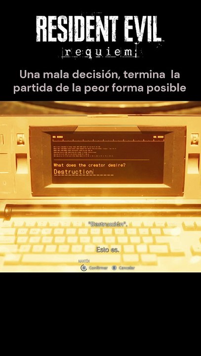 😭 (Peor final de Resident Evil Requiem | #leonskennedy recibe un tiro (56% lo eligió)