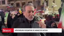 Gösterilere Pezeşkiyan ve Arakçi de katıldı