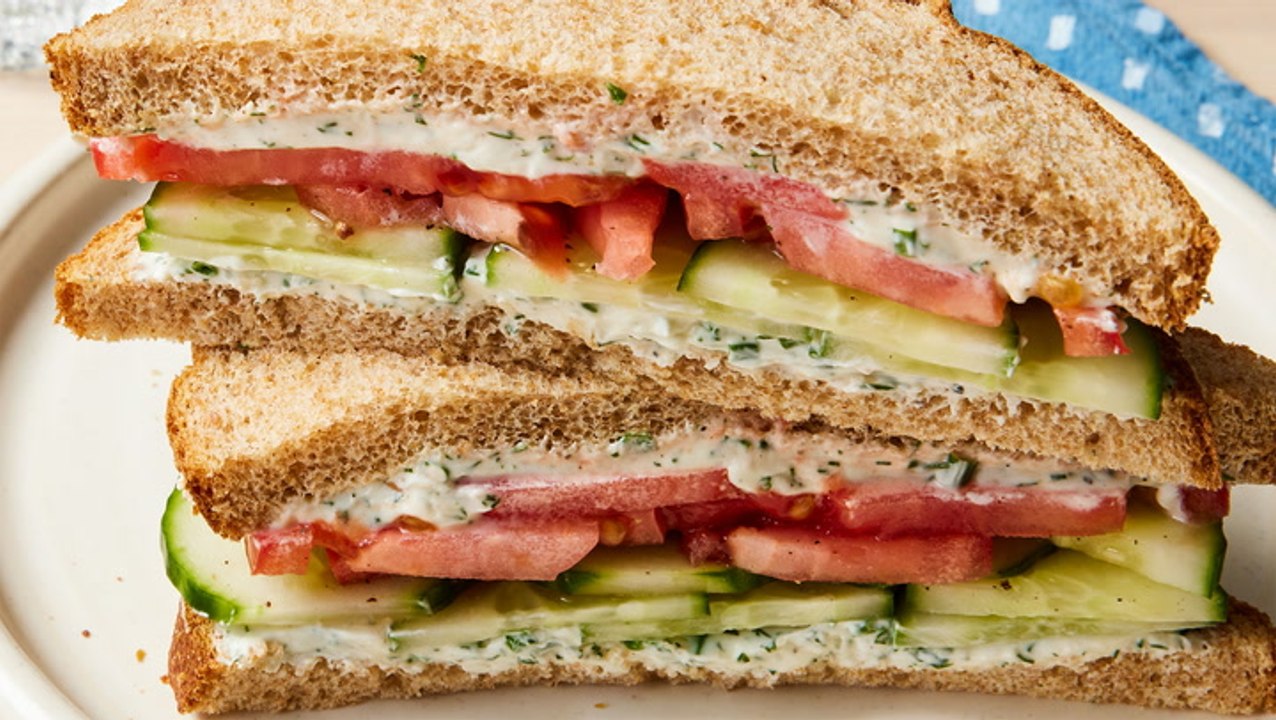 How to Make a Cucumber and Tomato Sandwich