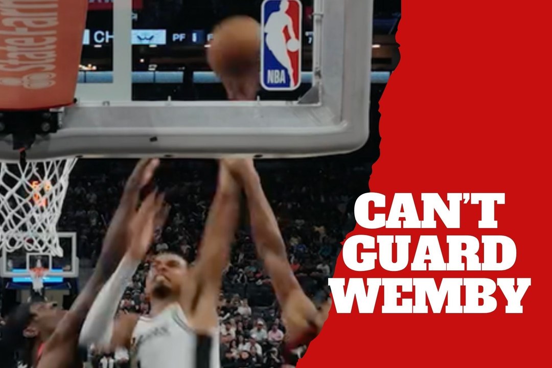 Victor Wembanyama destroza a la defensa de los Bulls con una jugada explosiva