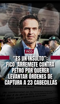 El alcalde Federico Gutiérrez lanzó duras críticas contra el presidente Gustavo Petro por la solicitud de suspender órdenes de captura a 23 cabecillas criminales.