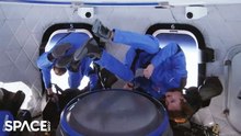Highlights From The Launch Of Blue Origin NS-25 Crew Enjoying Zero-G